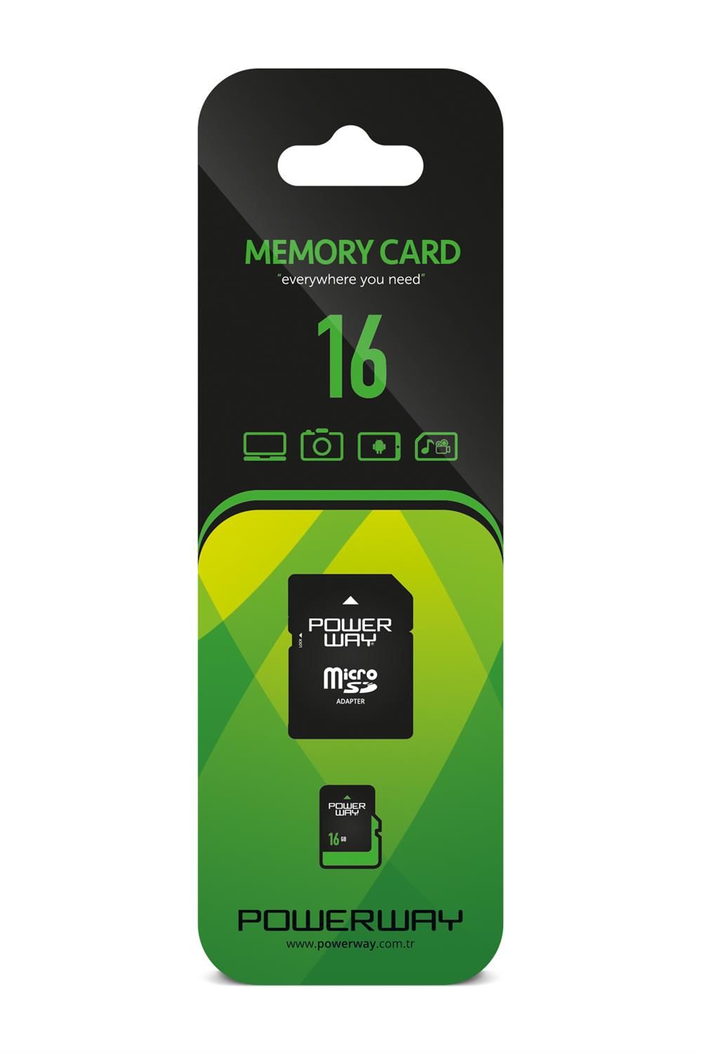Powerway 16 GB MicroSD Hafiza Karti